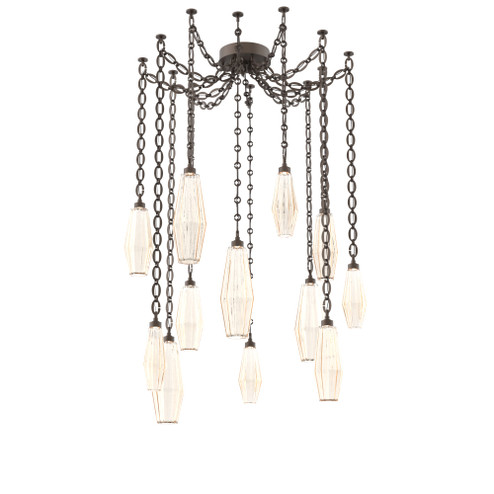 Aalto Multi Light Pendant Multi Port Canopy Flat Bronze (1289|SNB0049-12-FB-RA-CH2-L3)