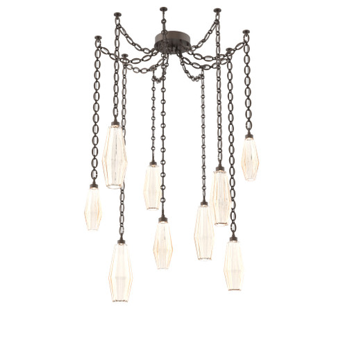 Aalto Multi Light Pendant Multi Port Canopy Flat Bronze (1289|SNB0049-09-FB-RA-CH2-L3)