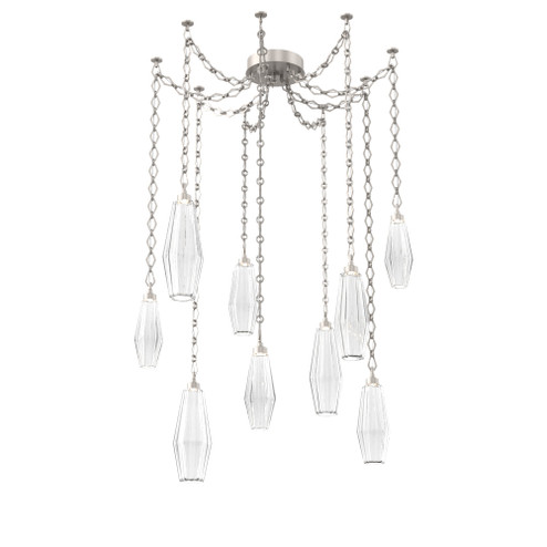 Aalto Multi Light Pendant Multi Port Canopy Beige Silver (1289|SNB0049-09-BS-RC-CH1-L3)