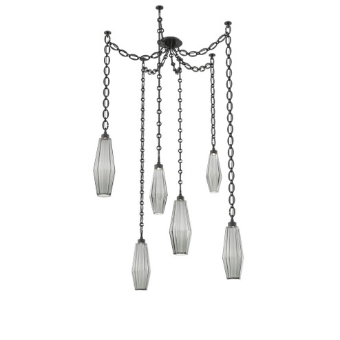 Aalto Multi Light Pendant Multi Port Canopy Matte Black (1289|SNB0049-06-MB-RS-CH2-L1)