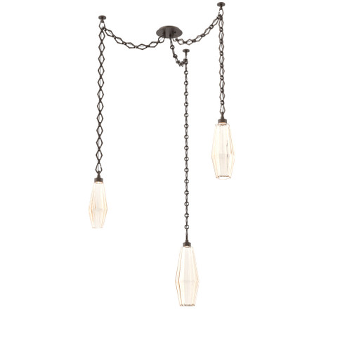 Aalto Multi Light Pendant Multi Port Canopy Flat Bronze (1289|SNB0049-03-FB-RA-CH1-L3)