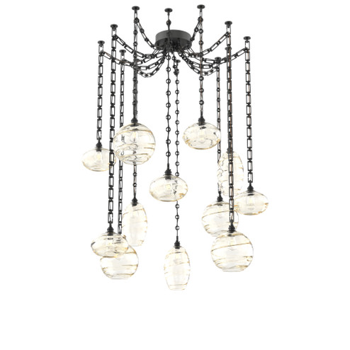 Misto Round 12pc Swag Multi-Pendant Chain (1289|SNB0048-12-MB-OA-CH3-E2)
