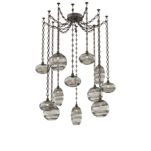 Misto Multi Light Pendant Multi Port Canopy Flat Bronze (1289|SNB0048-12-FB-OS-CH1-E2)