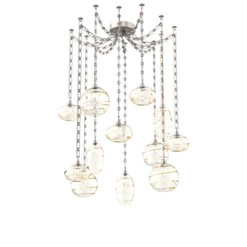 Misto Round 12pc Swag Multi-Pendant Chain (1289|SNB0048-12-BS-OA-CH3-E2)