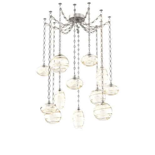 Misto Round 12pc Swag Multi-Pendant Chain (1289|SNB0048-12-BS-OA-CH1-E2)