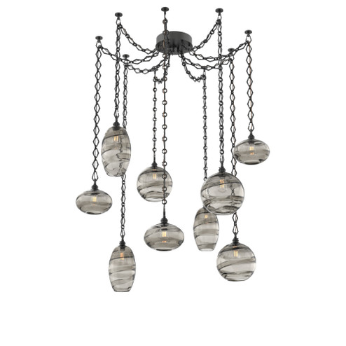 Misto Round 9pc Swag Multi-Pendant Chain (1289|SNB0048-09-MB-OS-CH1-E2)