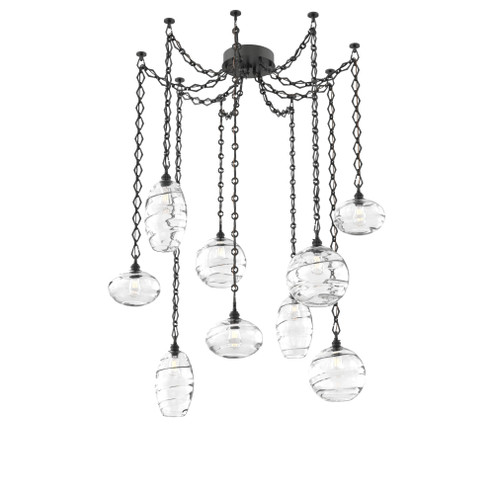 Misto Multi Light Pendant Multi Port Canopy Matte Black (1289|SNB0048-09-MB-OC-CH1-E2)