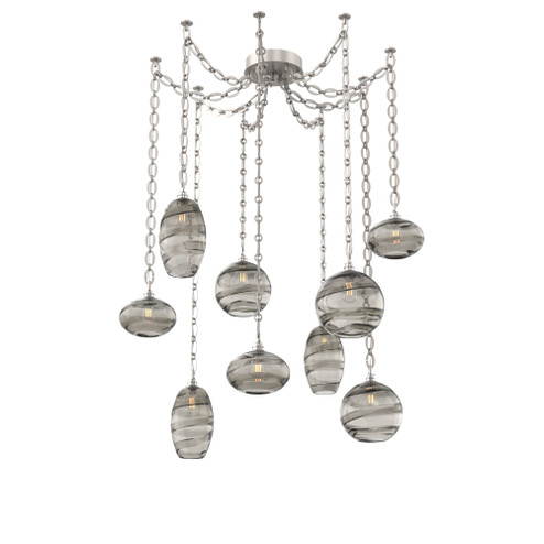 Misto Round 9pc Swag Multi-Pendant Chain (1289|SNB0048-09-BS-OS-CH2-E2)