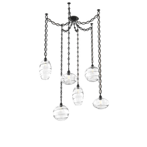 Misto Round 6pc Swag Multi-Pendant Chain (1289|SNB0048-06-MB-OC-CH2-E2)
