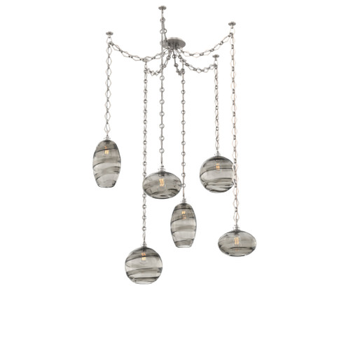 Misto Round 6pc Swag Multi-Pendant Chain (1289|SNB0048-06-BS-OS-CH1-E2)