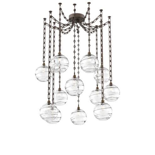 Terra Round 12pc Swag Multi-Pendant Chain (1289|SNB0047-12-FB-OC-CH3-E2)