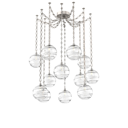 Terra Multi Light Pendant Multi Port Canopy Beige Silver (1289|SNB0047-12-BS-OC-CH1-E2)