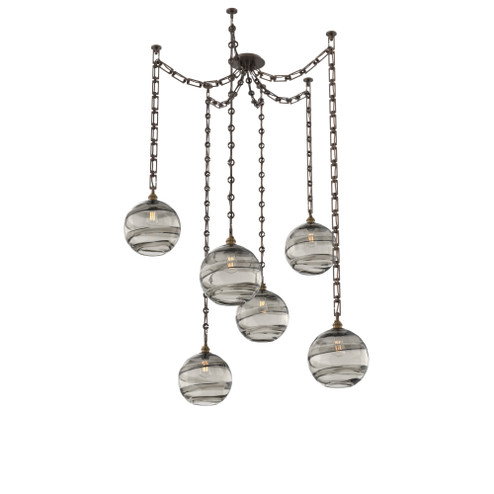 Terra Round 6pc Swag Multi-Pendant Chain (1289|SNB0047-06-FB-OS-CH3-E2)