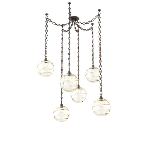 Terra Round 6pc Swag Multi-Pendant Chain (1289|SNB0047-06-FB-OA-CH1-E2)