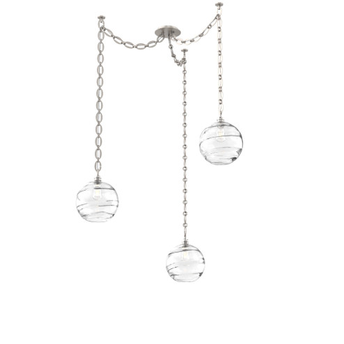 Terra Round 3pc Swag Multi-Pendant Chain (1289|SNB0047-03-BS-OC-CH2-E2)
