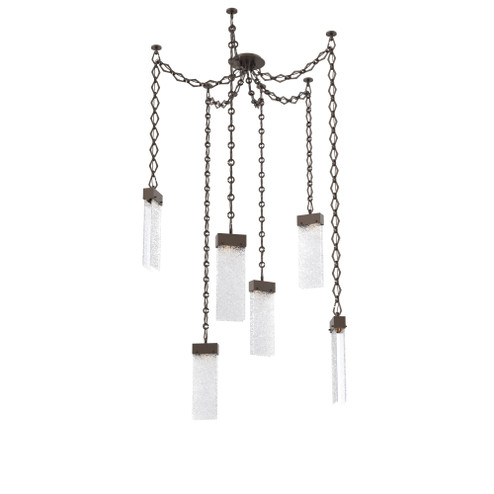 Parallel Round Chain 6pc Swag Multi-Pendant (1289|SNB0042-06-FB-CR-CH1-L3)