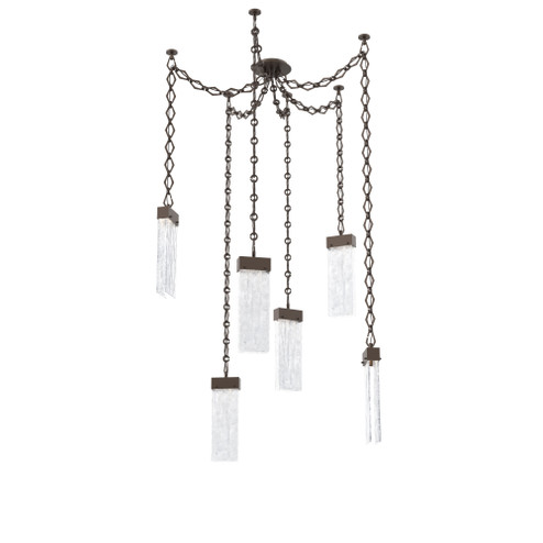 Parallel Round Chain 6pc Swag Multi-Pendant (1289|SNB0042-06-FB-CG-CH1-L3)