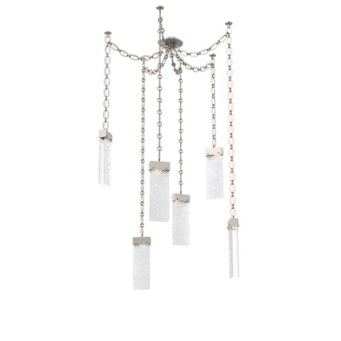 Parallel Round Chain 6pc Swag Multi-Pendant (1289|SNB0042-06-BS-CR-CH2-L1)