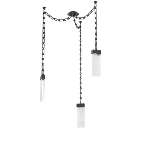 Parallel Round Chain 3pc Swag Multi-Pendant (1289|SNB0042-03-MB-CR-CH3-L1)