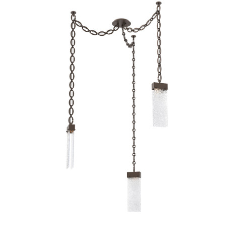 Parallel Round Chain 3pc Swag Multi-Pendant (1289|SNB0042-03-FB-CR-CH2-L3)