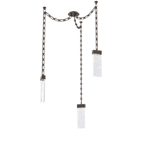 Parallel Round Chain 3pc Swag Multi-Pendant (1289|SNB0042-03-FB-CG-CH3-L3)