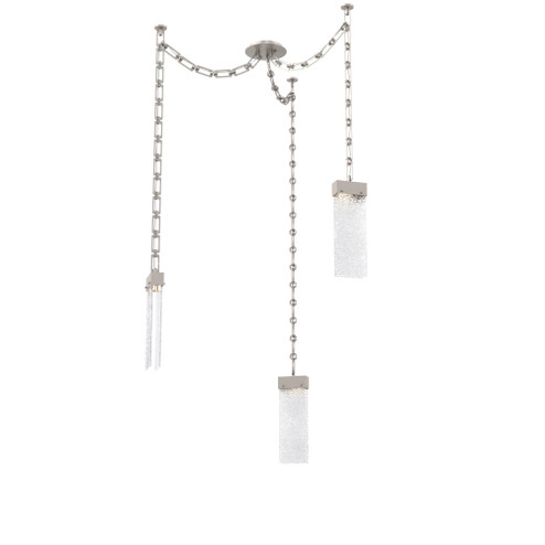 Parallel Round Chain 3pc Swag Multi-Pendant (1289|SNB0042-03-BS-CR-CH3-L3)