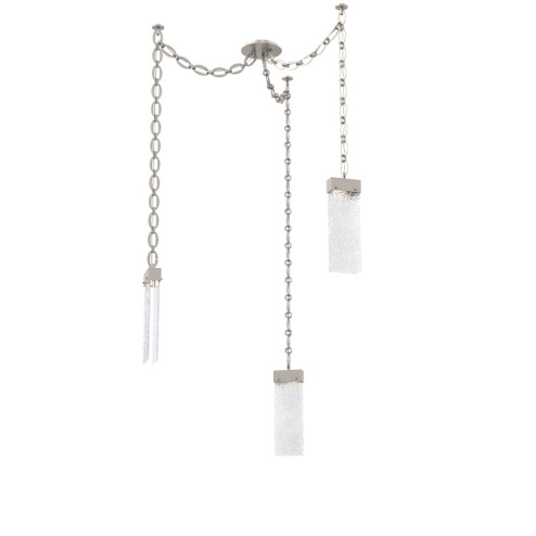 Parallel Round Chain 3pc Swag Multi-Pendant (1289|SNB0042-03-BS-CR-CH2-L1)