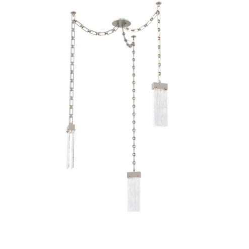 Parallel Round Chain 3pc Swag Multi-Pendant (1289|SNB0042-03-BS-CG-CH3-L3)