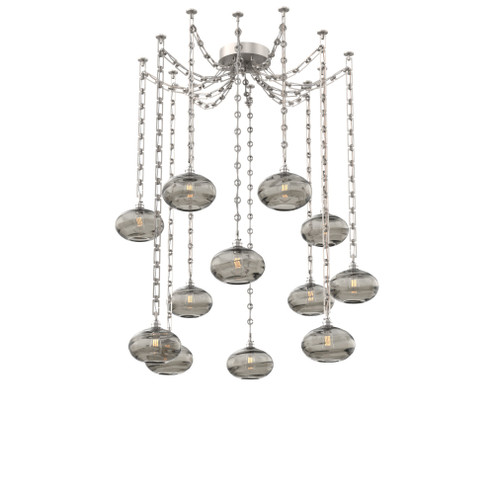 Coppa Multi Light Pendant Multi Port Canopy Beige Silver (1289|SNB0036-12-BS-OS-CH3-E2)