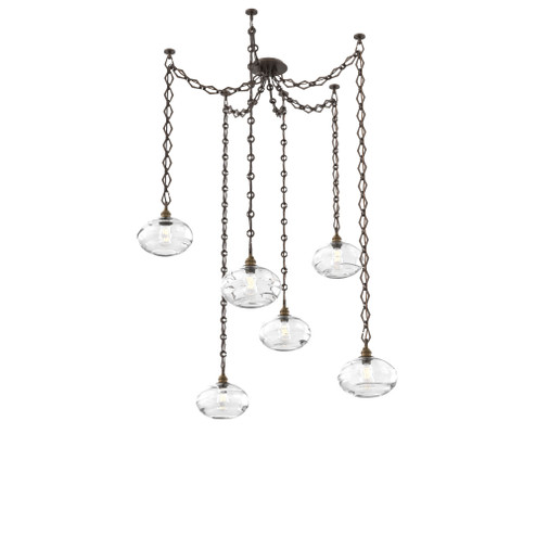 Coppa Round 6pc Swag Multi-Pendant Chain (1289|SNB0036-06-FB-OC-CH1-E2)