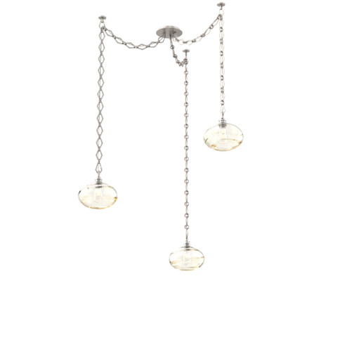 Coppa Round 3pc Swag Multi-Pendant Chain (1289|SNB0036-03-BS-OA-CH1-E2)