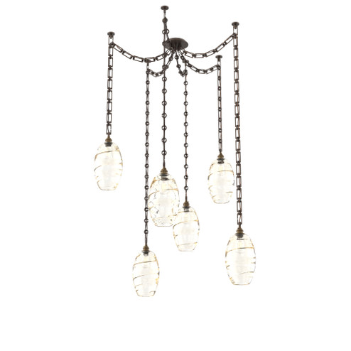 Ellisse Round 6pc Swag Multi-Pendant Chain (1289|SNB0035-06-FB-OA-CH3-E2)