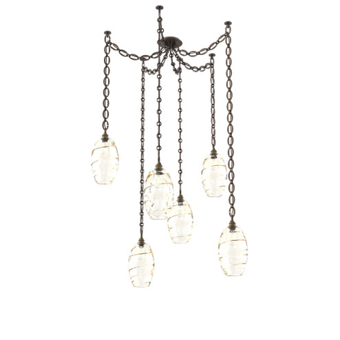 Ellisse Round 6pc Swag Multi-Pendant Chain (1289|SNB0035-06-FB-OA-CH2-E2)