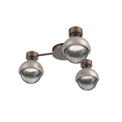 Cabochon Flush Mount Wall Sconce Burnished Bronze (1289|SMB0093-H3-BB-S-L1-BS)