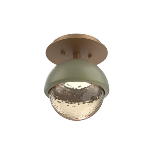 Single Glass Sconce & Flush Mount - Cabochon (1289|SMB0093-01-NB-A-L3-GE)