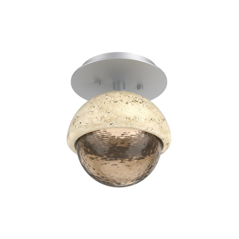 Single Glass Sconce & Flush Mount - Cabochon (1289|SMB0093-01-CS-B-L3-TR)