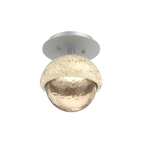 Single Glass Sconce & Flush Mount - Cabochon (1289|SMB0093-01-CS-A-L1-TR)