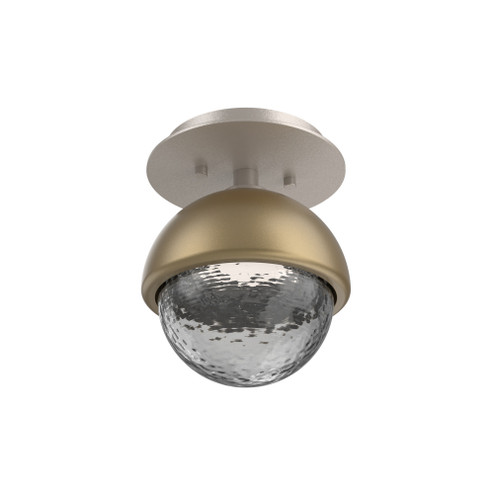 Cabochon Flush Mount Wall Sconce Beige Silver (1289|SMB0093-01-BS-S-L1-GB)