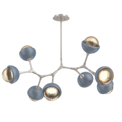 Cabochon Linear Suspension Light Billiard Light Beige Silver (1289|PLB0093-BB-BS-A-001-L1-BU)