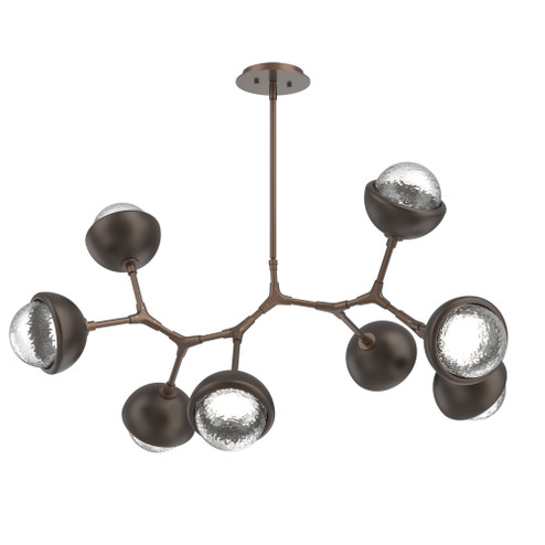 Cabochon Linear Suspension Light Billiard Light Burnished Bronze (1289|PLB0093-BB-BB-C-001-L3-FB)