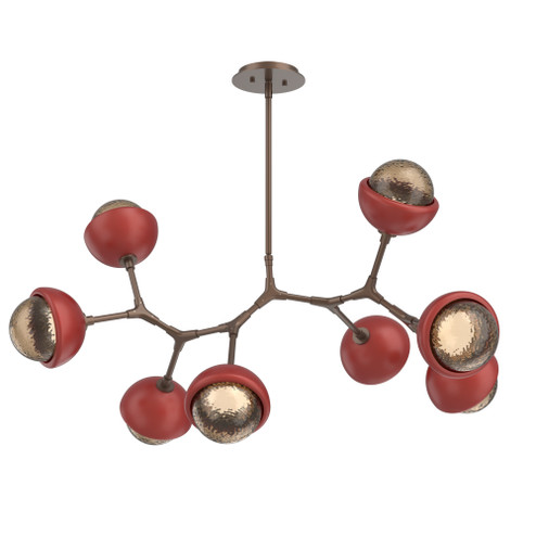 Cabochon Linear Suspension Light Billiard Light Burnished Bronze (1289|PLB0093-BB-BB-B-001-L1-RE)