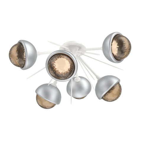 Cabochon Semi Flush Mount Salt White (1289|CLB0093-02-WI-B-L1-CS)