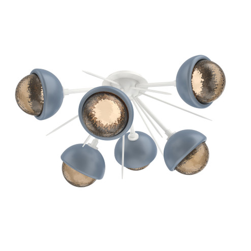 Cabochon Semi Flush Mount Salt White (1289|CLB0093-02-WI-B-L1-BU)