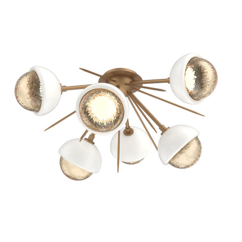Cabochon Semi Flush Mount Novel Brass (1289|CLB0093-02-NB-A-L3-WI)