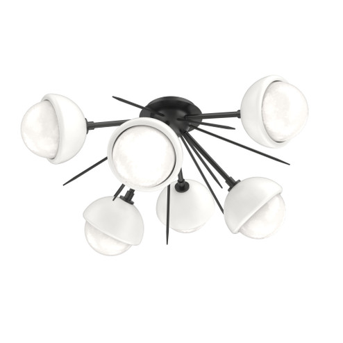 Cabochon Semi Flush Mount Matte Black (1289|CLB0093-02-MB-WL-L3-WI)