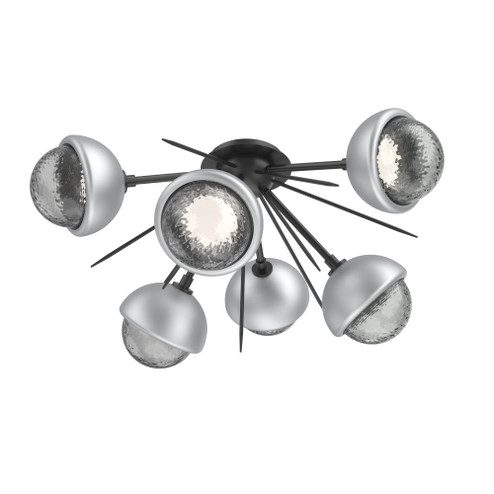 Cabochon Semi Flush Mount Matte Black (1289|CLB0093-02-MB-S-L3-CS)