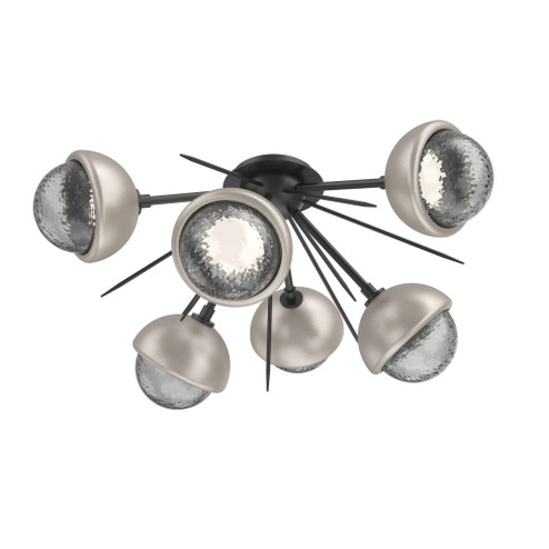 Cabochon Semi Flush Mount Matte Black (1289|CLB0093-02-MB-S-L3-BS)