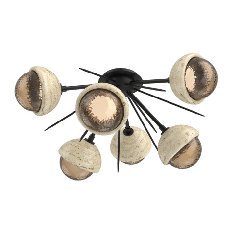Cabochon Semi Flush Mount Matte Black (1289|CLB0093-02-MB-B-L1-TR)