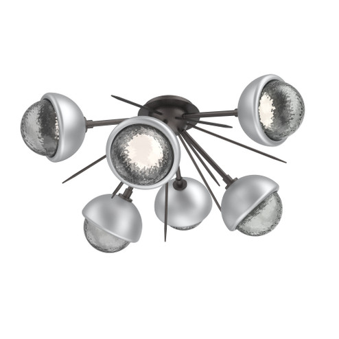 Cabochon Semi Flush Mount Graphite (1289|CLB0093-02-GP-S-L1-CS)