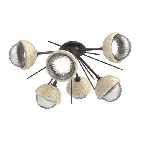 Cabochon Semi Flush Mount Graphite (1289|CLB0093-02-GP-C-L3-TR)
